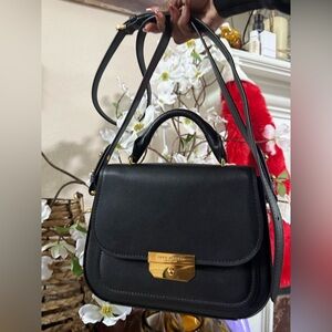 Marc Jacobs rider mini top black shoulder bag leather handbag